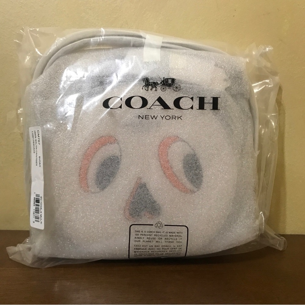 NEW 2023 Coach Canteen Crossbody With Halloween Skeleton Style CM767 - Picture 3 of 9